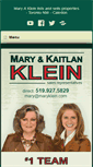 Mobile Screenshot of maryklein.com