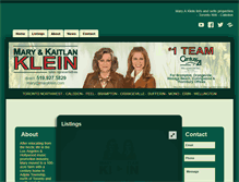 Tablet Screenshot of maryklein.com